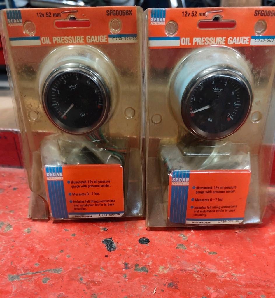 Oliedruk meter auto oldtimer, Auto diversen, Autoradio's, Ophalen