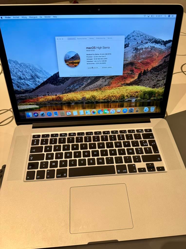 MacBook Pro 15” (2015) – i7 – 16GB RAM – Zeer goede staat, Computers en Software, Ophalen, 256 GB, 2 tot 3 Ghz, 15 inch