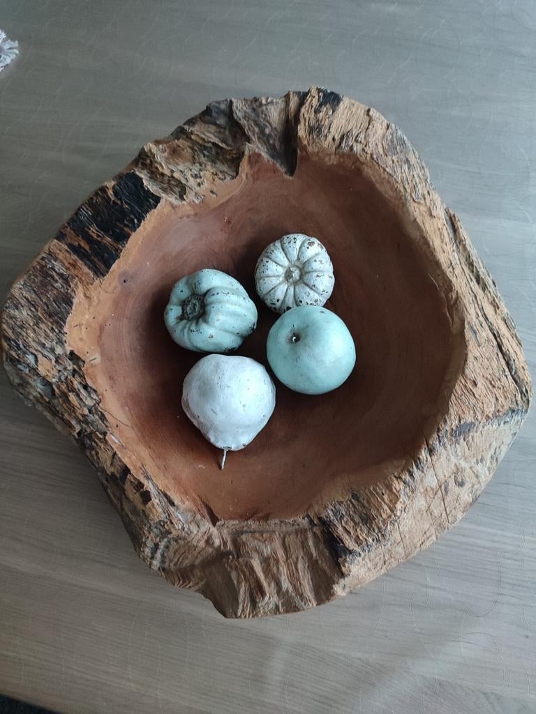 Houten schaal, Huis en Inrichting, Woonaccessoires | Kransen, Ophalen