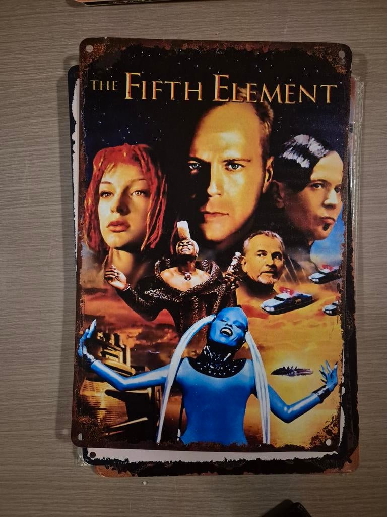 The fifth element metalen plaat, Ophalen of Verzenden, Film