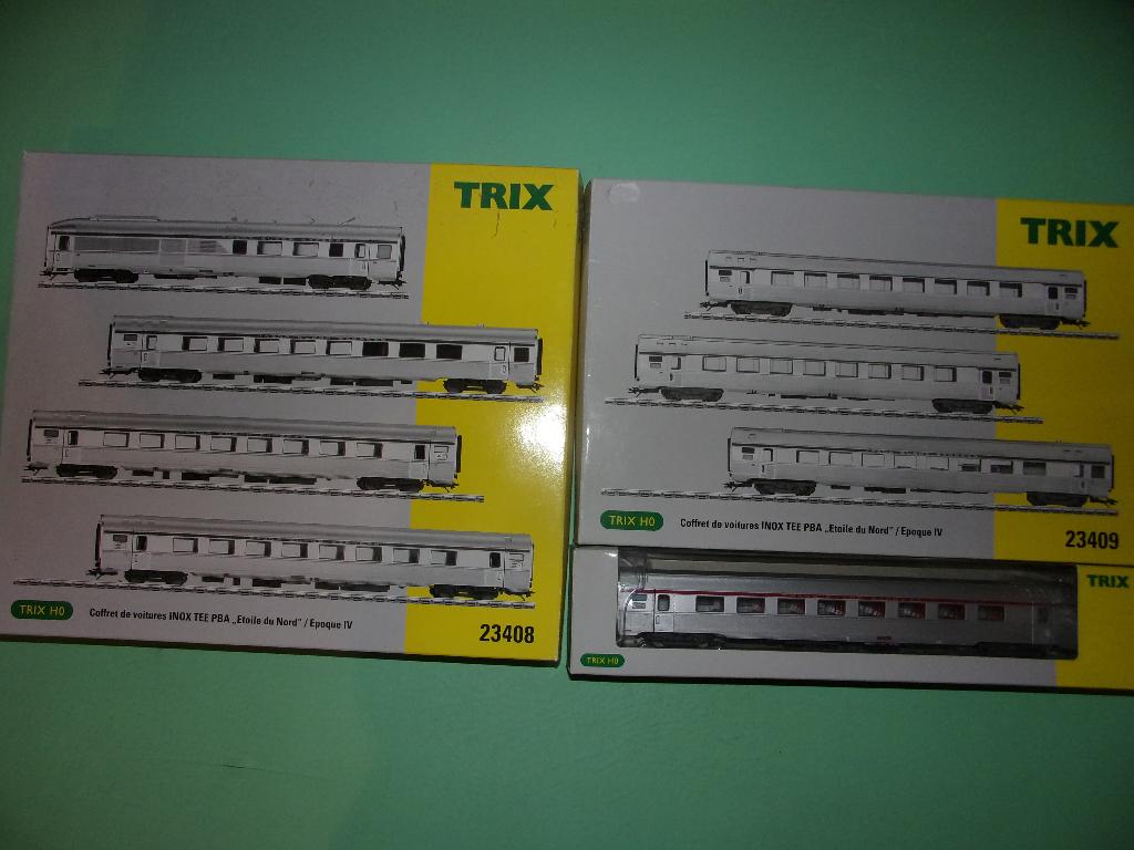 TRIX rame 8 voitures INOX TEE PBA L'ETOILE DU NORD NEUF, Hobby & Loisirs créatifs, Trains miniatures | HO, Neuf, Enlèvement ou Envoi