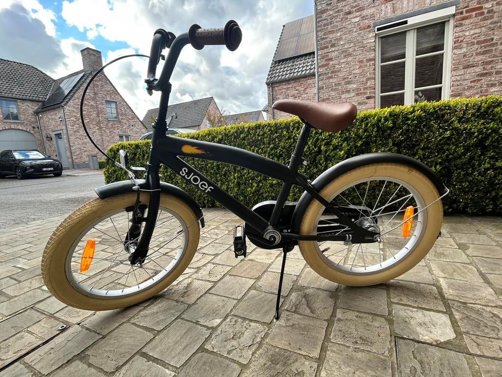 Sjoef cruise jongensfiets 18”, Fietsen en Brommers, Fietsen | Kinderfietsjes, Ophalen, Zo goed als nieuw