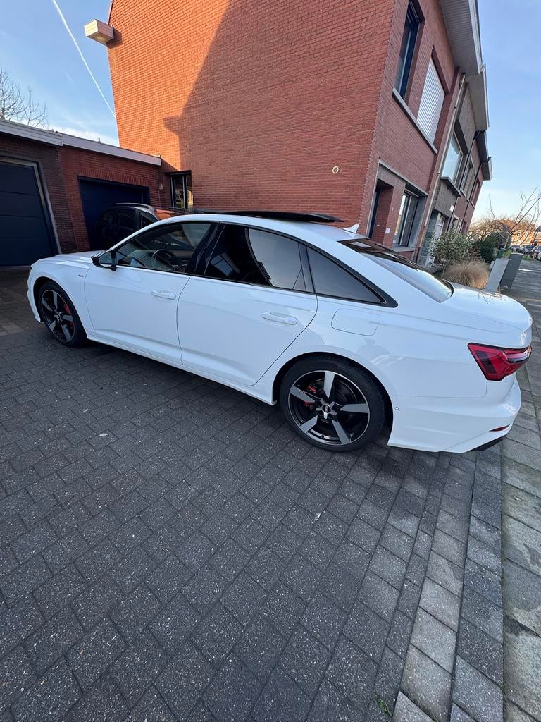 Audi A6 55TFSE 367CV 2XS-LINE PANO, Autos, Cuir et Alcantara, Achat, Entretenue par le concessionnaire, Noir