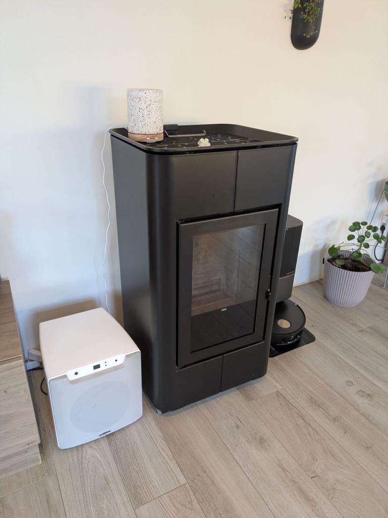 MCZ Tray Cap Natural Pelletkachel 2.4-8KW, Huis en Inrichting, Ophalen, Gebruikt, Pelletkachel, Vrijstaand