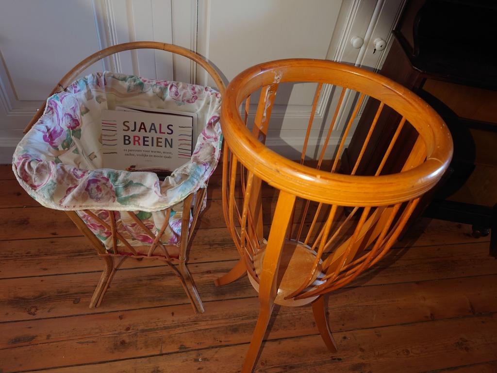 Panier artisanal pour le tricot ou le crochet, en rotin, Enlèvement, Tricot