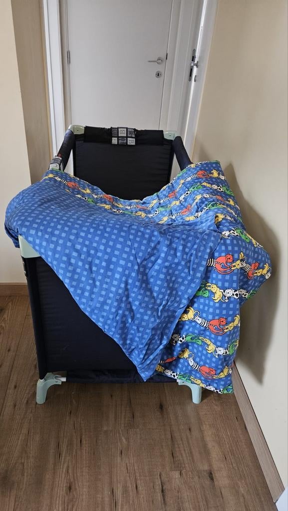 Lit bébé pliable (Babydeal), y compris matelas, couette et h, Drap-housse ou Taie d'oreiller, Garçon ou Fille, Comme neuf, Enlèvement