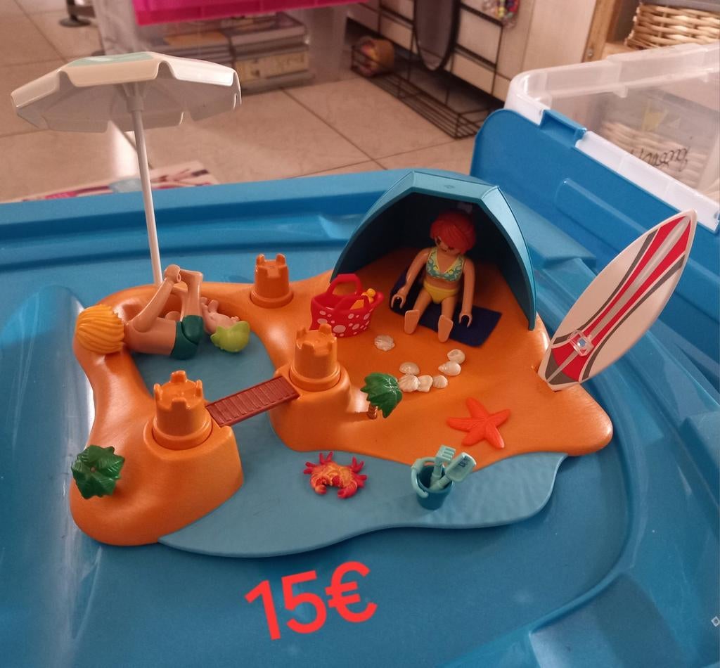 Playmobil strand, Ophalen