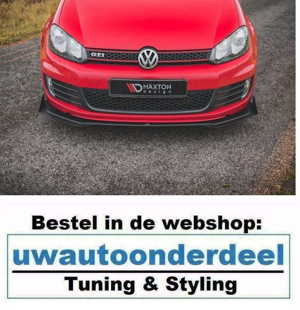 Maxton Design Spoiler Lip Splitter Geschikt Voor VW Golf 6 G, Verzenden