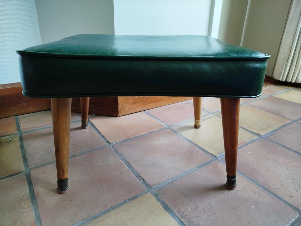 Repose-pied en cuir, Maison & Meubles, Canapés | Repose-pieds & Poufs, Cuir, Enlèvement