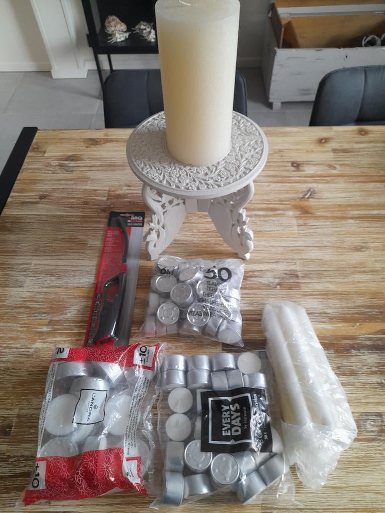 Lot kaarsen en deco, Enlèvement