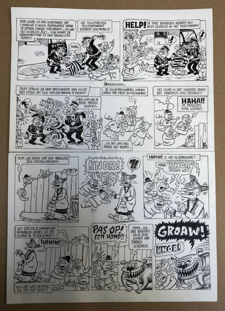 Linthout, Willy - 1 Original page - Urbanus 94, Ophalen of Verzenden