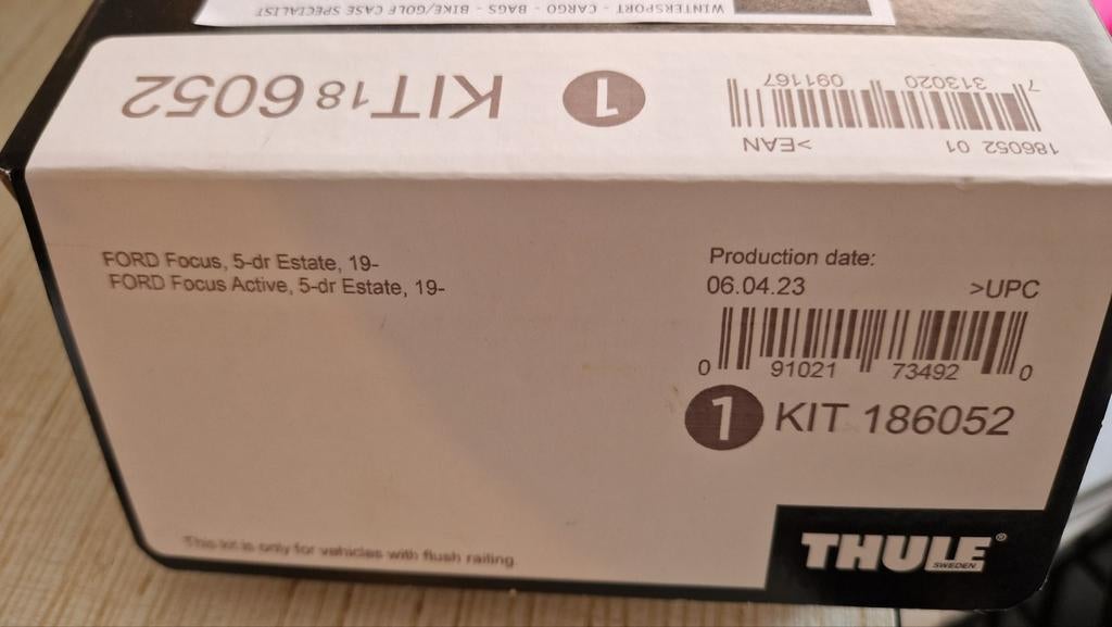 Thule Kit 186052 voor Ford Focus, Auto diversen, Dakdragers, Ophalen of Verzenden