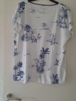 T-shirt met motief Gerry Weber, Blauw, Maat 42/44 (L), Ophalen of Verzenden, Zo goed als nieuw