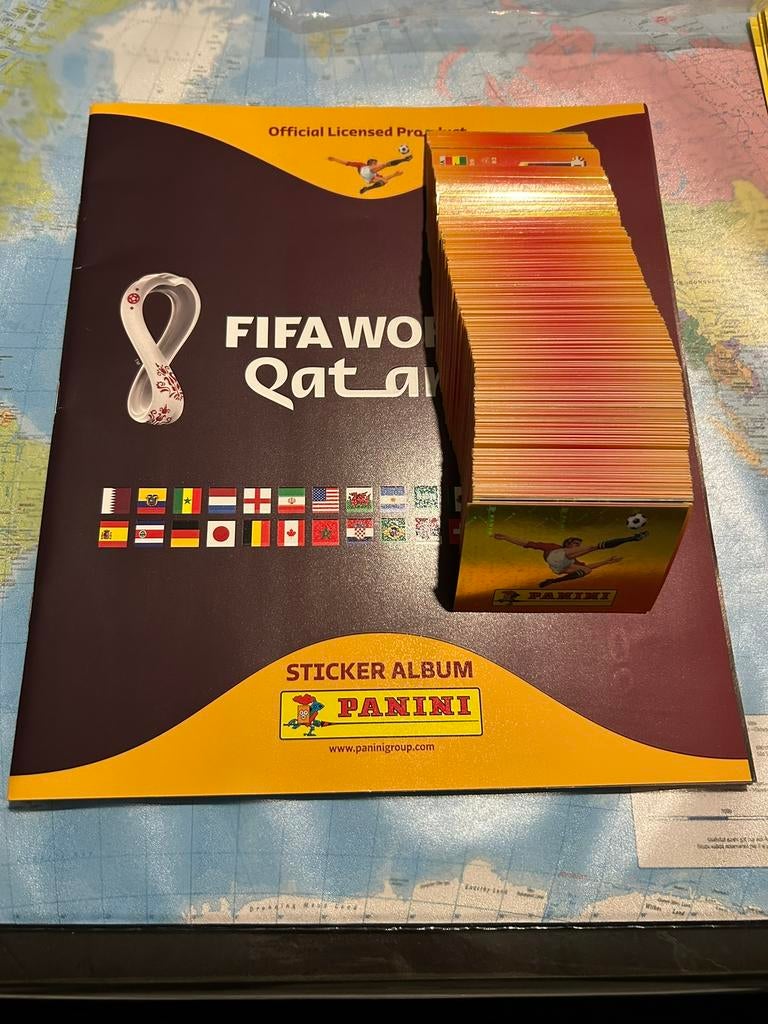 Panini WK 2022 Qatar ‘ compleet ‘, Hobby en Vrije tijd, Stickers en Plaatjes, Ophalen of Verzenden, Zo goed als nieuw, Meerdere stickers