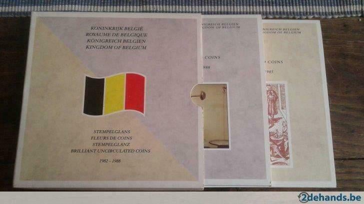 Belgique : Année 1982/1988 FR + VL (24 pièces) = RARE, Envoi, Série