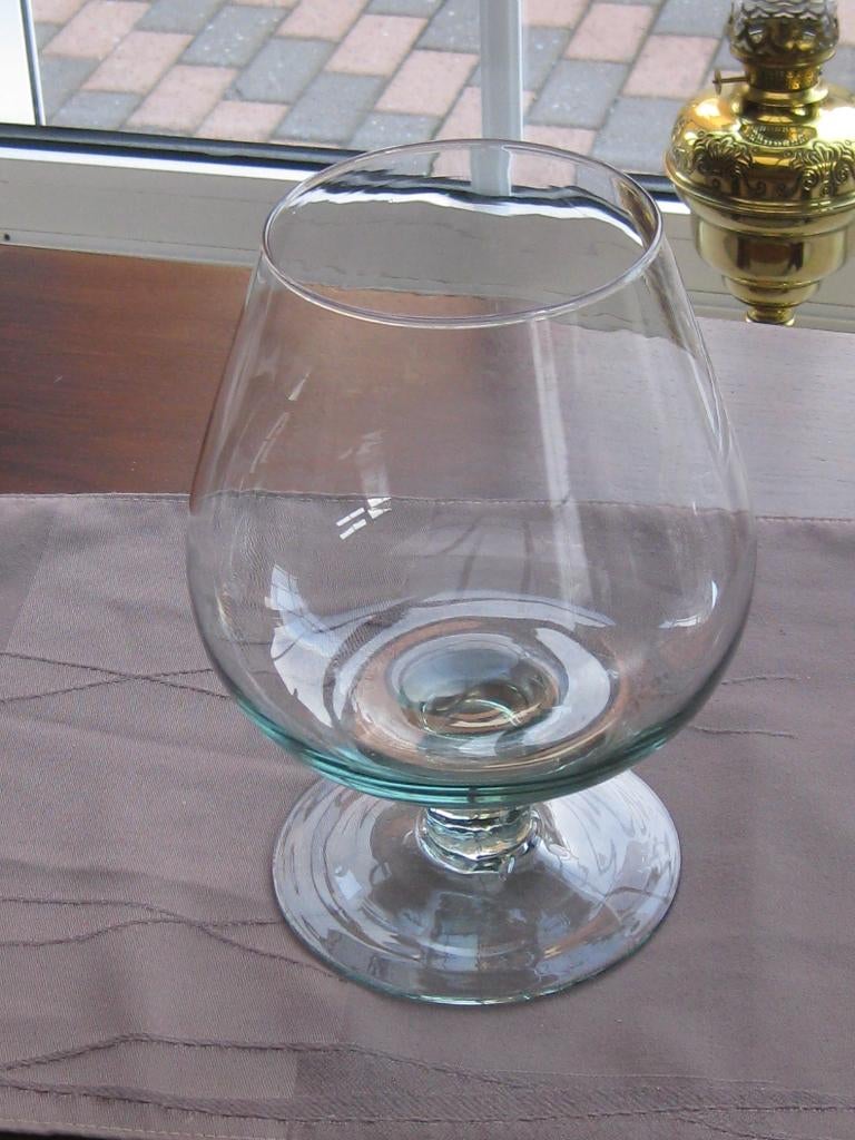 Glazen vaas, Wit, Ophalen of Verzenden, Minder dan 50 cm, Glas