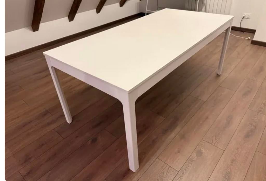 Table 180 + rallonge 60cm comme neuf, Maison & Meubles, Enlèvement, Comme neuf