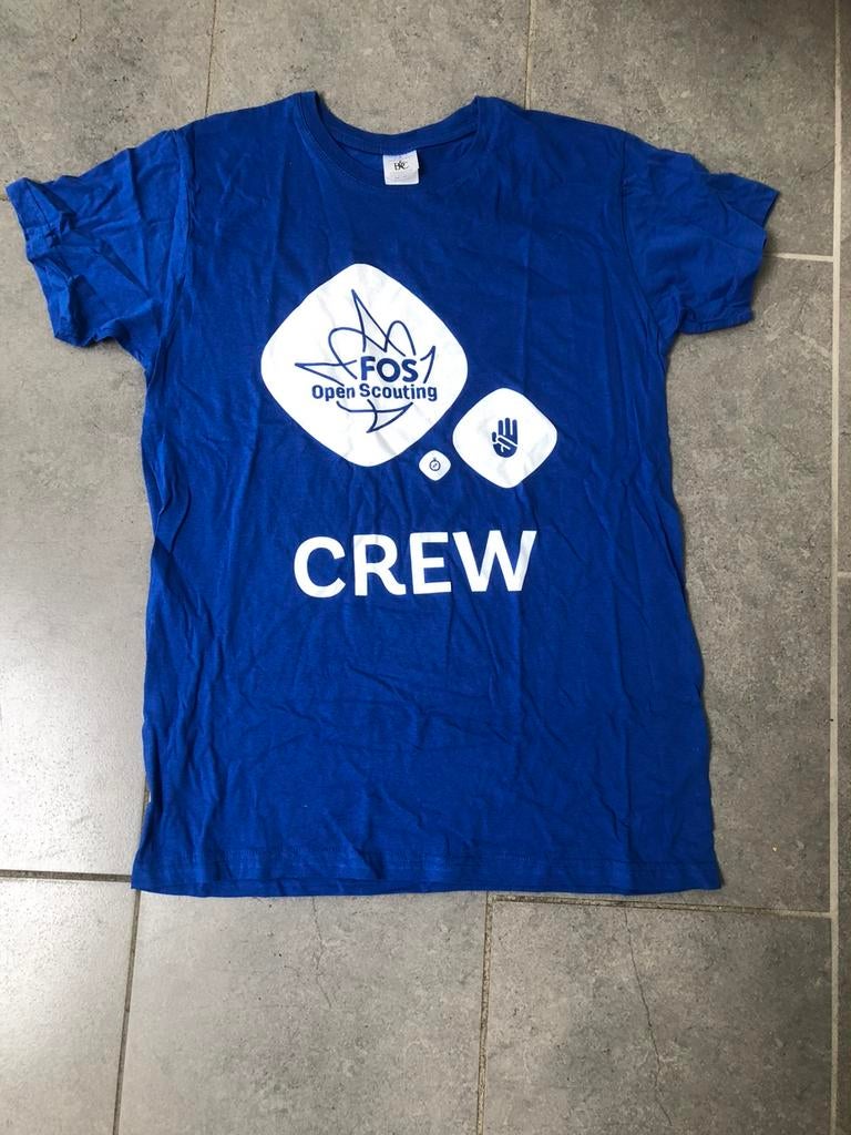 T-shirt FOS Open Scouting crew maat M, Verzamelen, Scouting, Ophalen of Verzenden, Nieuw, Kleding