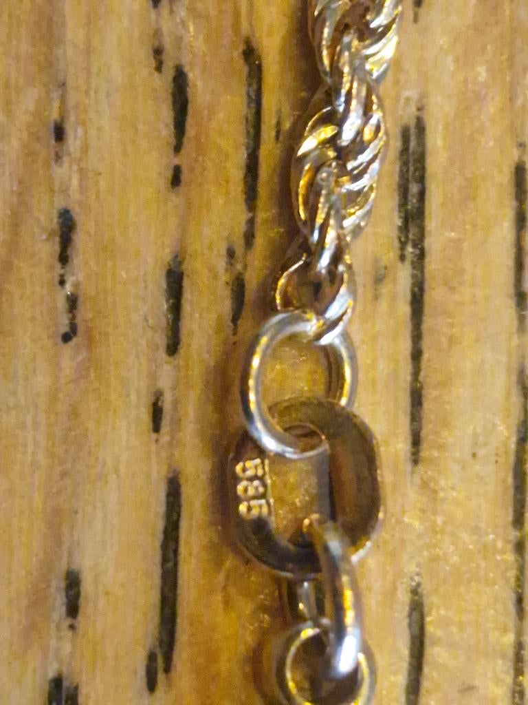 Gouden Ketting Koordschakel,14 Karaat 585., Handtassen en Accessoires, Verzenden, Zo goed als nieuw, Geel