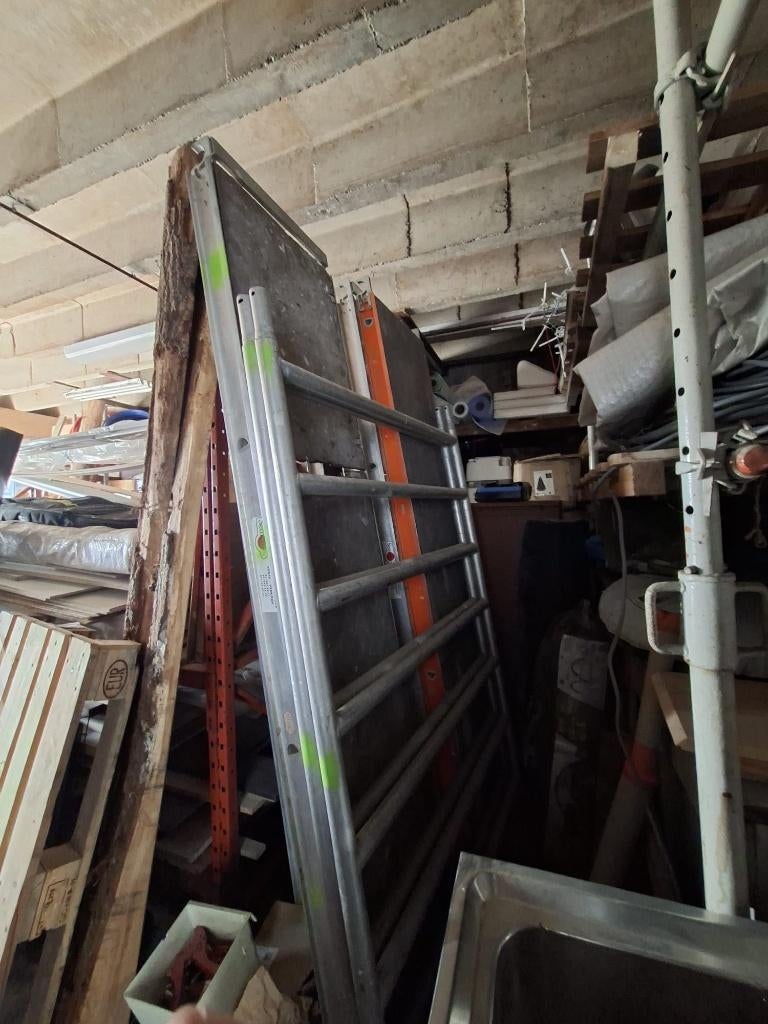 Stelling in complete set, Doe-het-zelf en Bouw, Ophalen, Zo goed als nieuw, Rolsteiger of Kamersteiger