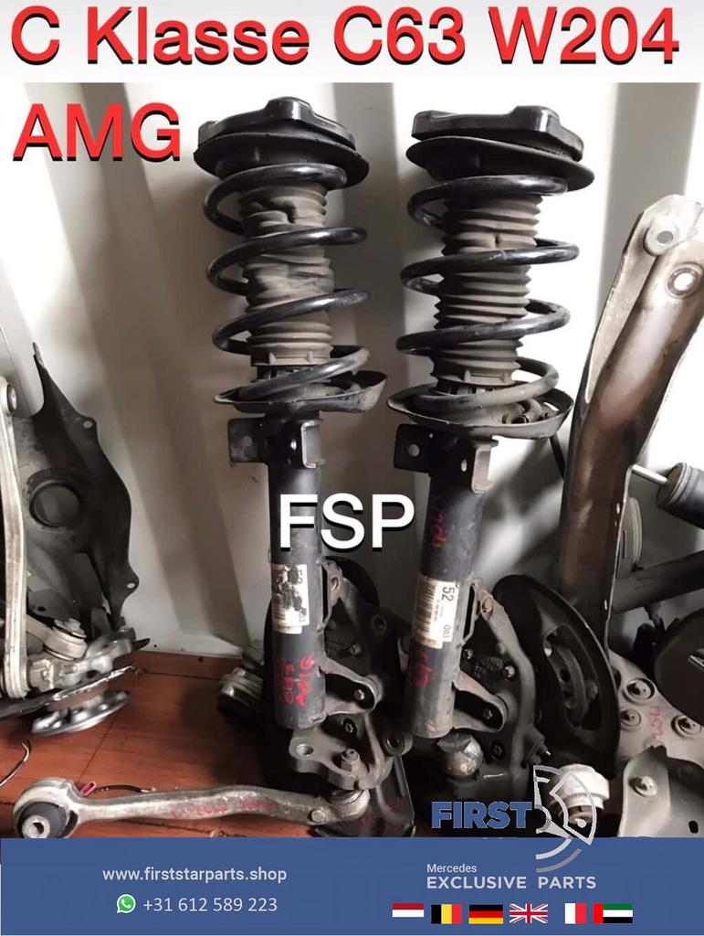 Mercedes W204 C Klasse C63 AMG schokbreker veerpoot fusee dr, Utilisé, -, -, Enlèvement ou Envoi