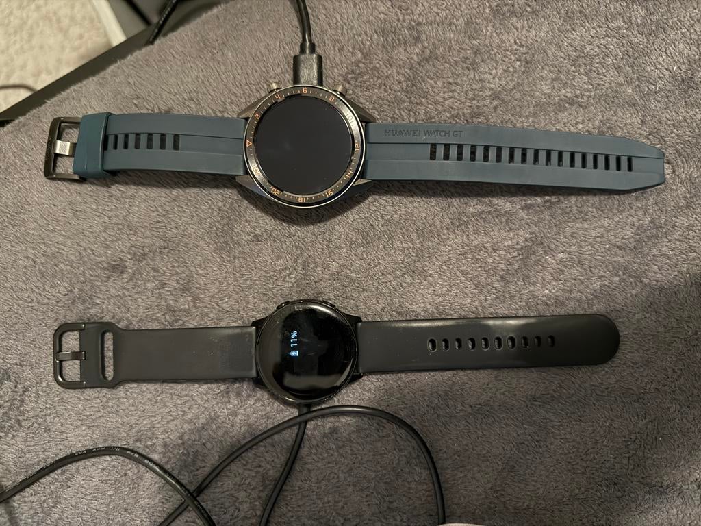Samung Galaxy Watch active(03B3) + Huawei Watch GT-0B1, Bijoux, Sacs & Beauté, Montres connectées, Enlèvement, Comme neuf, Android