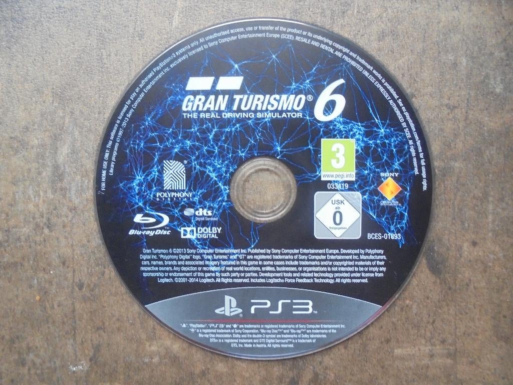 Gran Turismo 6 voor PS3 (zie foto's), Enlèvement ou Envoi, 1 joueur, Course et Pilotage, Utilisé