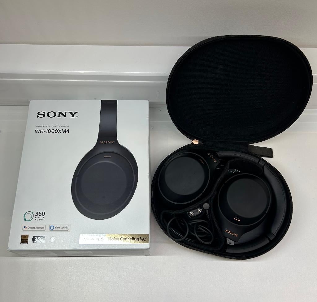 Sony WH-1000XM4 – Casque Bluetooth à réduction de bruit, Audio, Tv en Foto, Hoofdtelefoons, Gebruikt, Op oor (supra aural), Sony