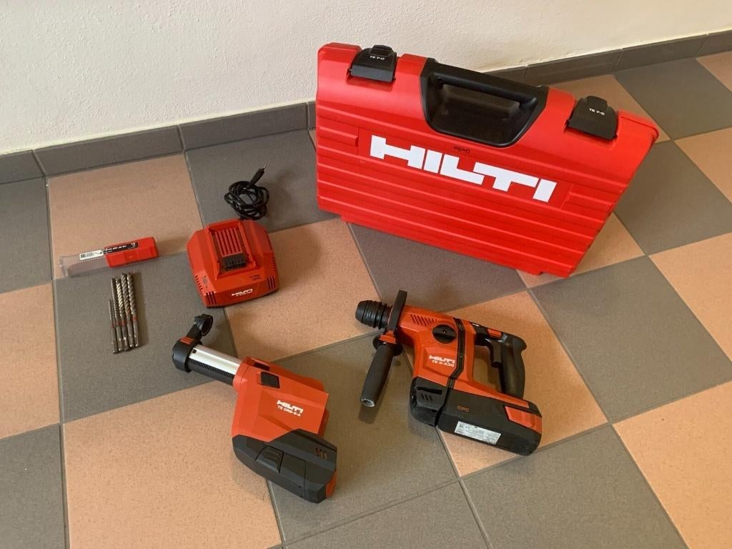 Hilti TE6 A36 klopboormachine + Hilti DRS6 + Hilti-accu, Doe-het-zelf en Bouw, Gereedschap | Boormachines, Ophalen of Verzenden