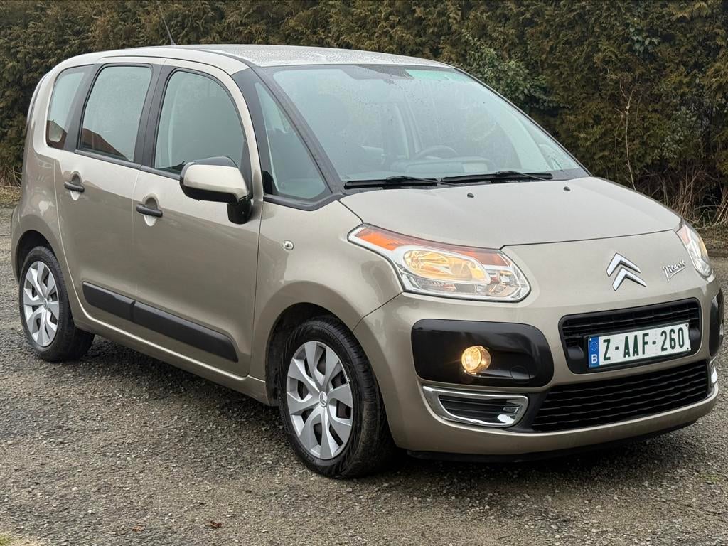 Citroën C3 Picasso 1.4i 70kw, Auto's, Citroën, Voorwielaandrijving, Euro 5, Stof, Zwart