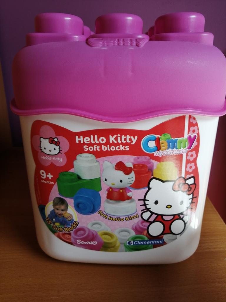 Hello Kitty Zachte blokken Clémentoni, Kinderen en Baby's, Ophalen of Verzenden, Zo goed als nieuw