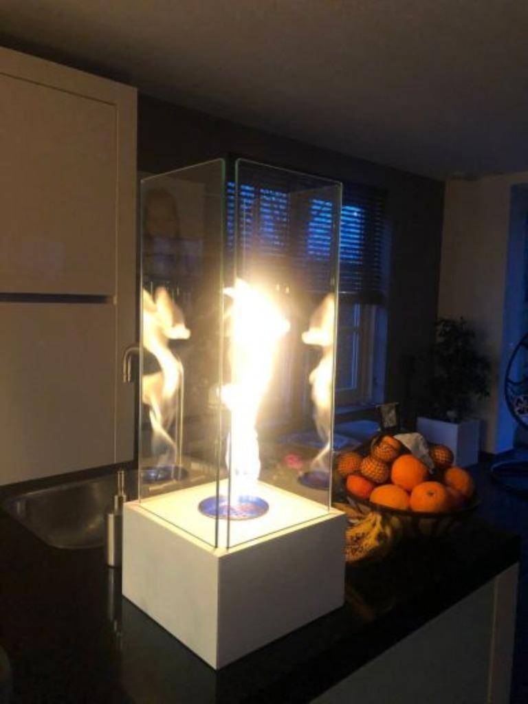 Terrashaard - Enjoyfires vuurplaats bio ethanol 25 x 25 x 65, Ophalen, Nieuw, Vrijstaande haard, Overige soorten