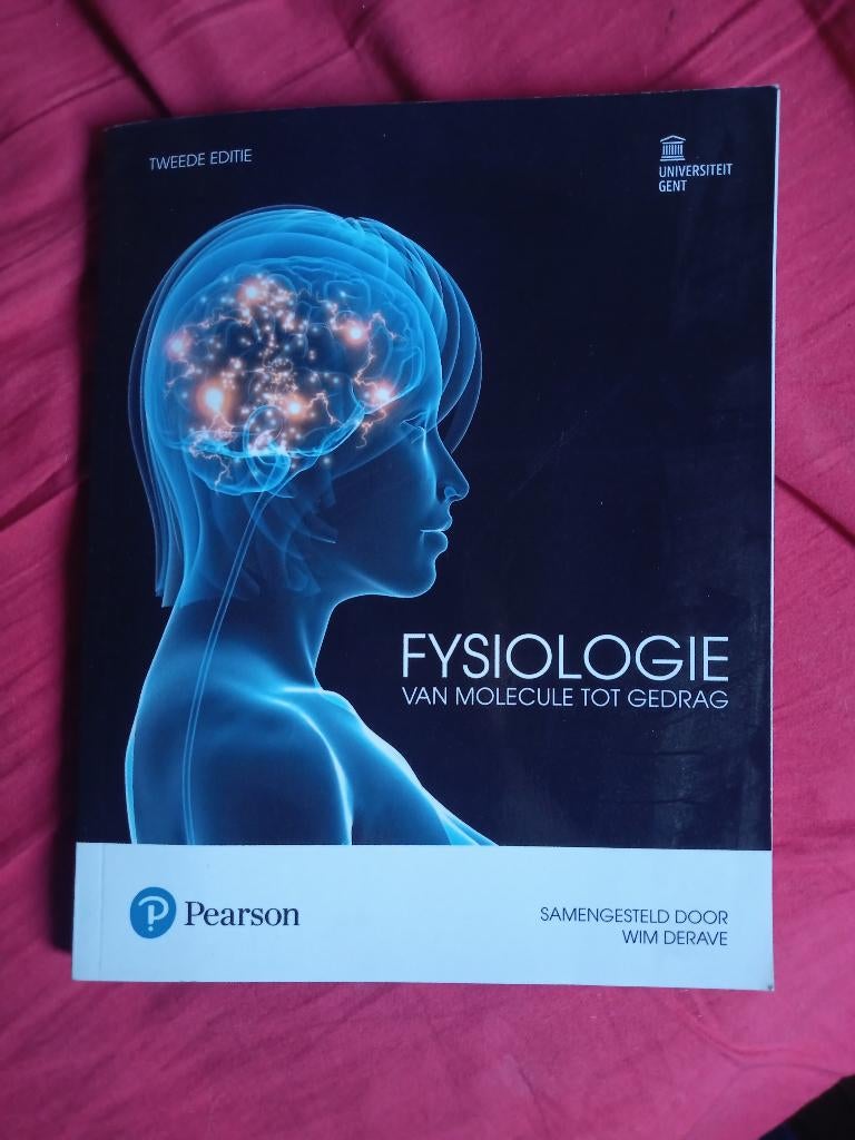 Boek Fysiologie (Bachelor Psychologie UGent), Ophalen of Verzenden, Nieuw, Hoger Onderwijs