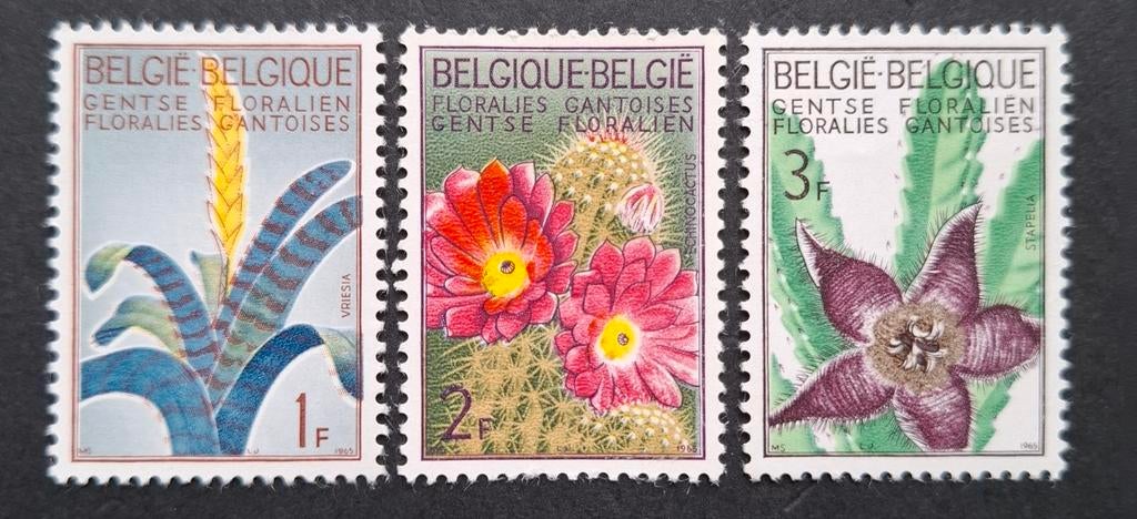 Belgique : COB 1315/17 ** Floraries Gantoises 1965., Sans timbre, Neuf, Enlèvement ou Envoi, Non oblitéré