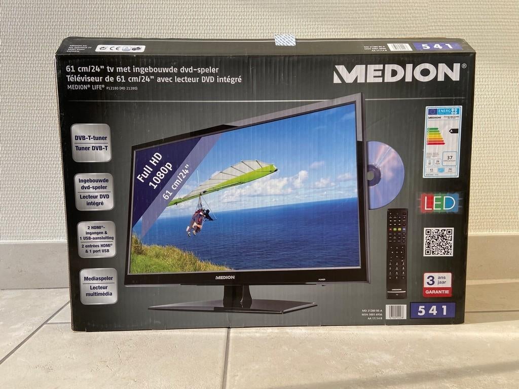 Medion tv MD 21280 met ingebouwde dvd-speler - 61cm/24-inch, Overige merken, Gebruikt, LCD, Ophalen of Verzenden