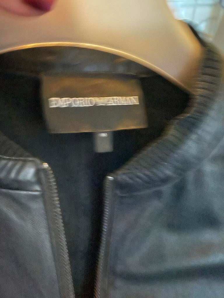 BLOUSON EMPORIO ARMANI 100 % CUIR DE VEAU TAILLE M, Vêtements | Hommes, Enlèvement, Neuf, Taille 48/50 (M)