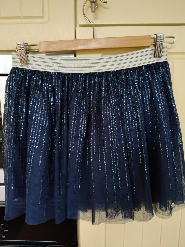 Super mooi(feest)rokje, mooie donkerblauwe kleur., McGregor, Meisje, Ophalen of Verzenden, Zo goed als nieuw