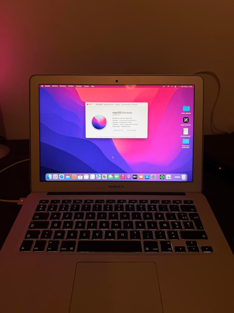 MacBook Air – i7 – 8GB RAM – 256GB SSD, Informatique & Logiciels, Enlèvement, Comme neuf, 13 pouces, MacBook