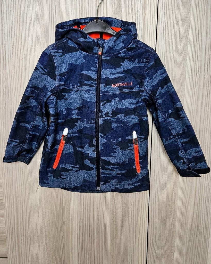 Softshell jas Northville maat 110 dino camouflage, Garçon, Enlèvement ou Envoi, Comme neuf, Northville