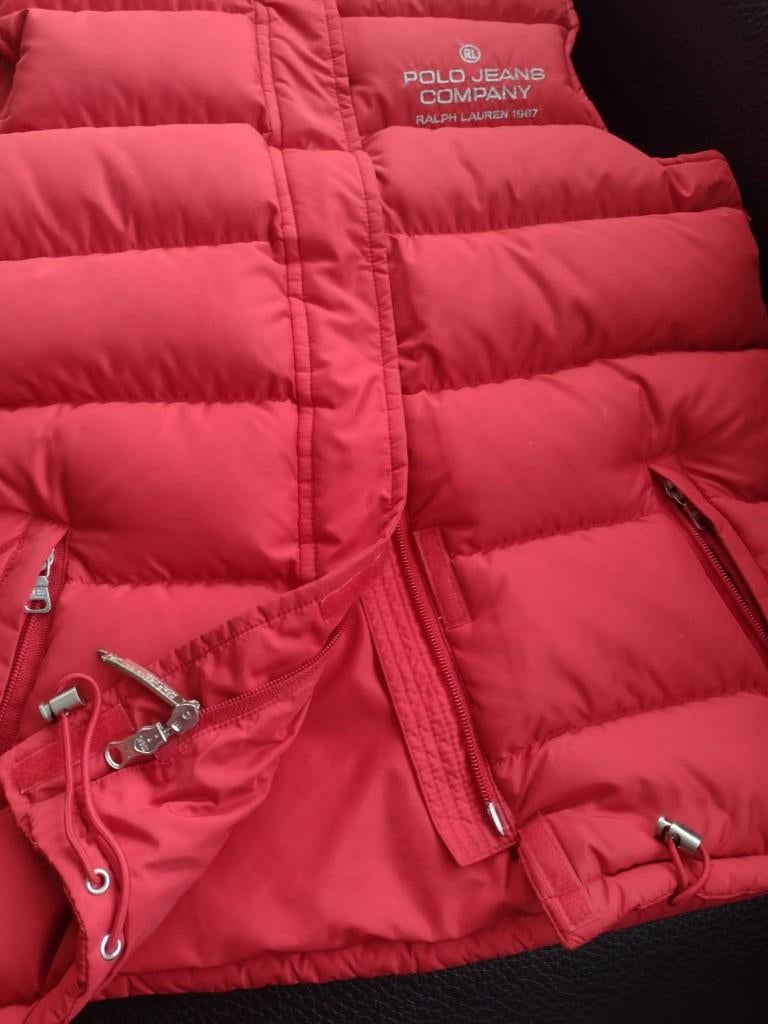 Polo Ralph Lauren bodywarmer M (EU 38), rood, Maat 38/40 (M), Polo Ralph Lauren, Verzenden, Zo goed als nieuw