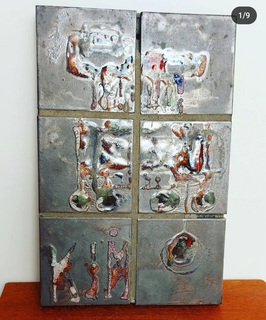 Wandpaneel in keramiek, Ophalen of Verzenden