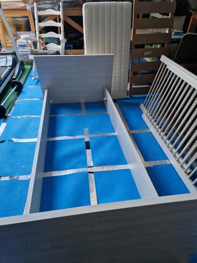 Babybed / junior 1persoonsbed (omvormbaar), 90 cm, Autres couleurs, Une personne, Enlèvement