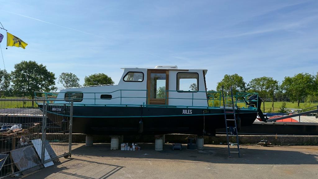 Woonboot staal 10m (Gasten- /2de-verblijf / Studentenwoning), Immo, Woonboten te koop, 17 m², Verkoop zonder makelaar, 1 kamers