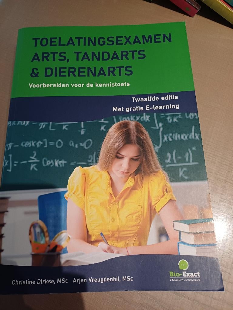 Boek toelatingsexamen arts, tandarts, dierenarts, Boeken, Studieboeken en Cursussen, Ophalen, Gelezen, Overige niveaus
