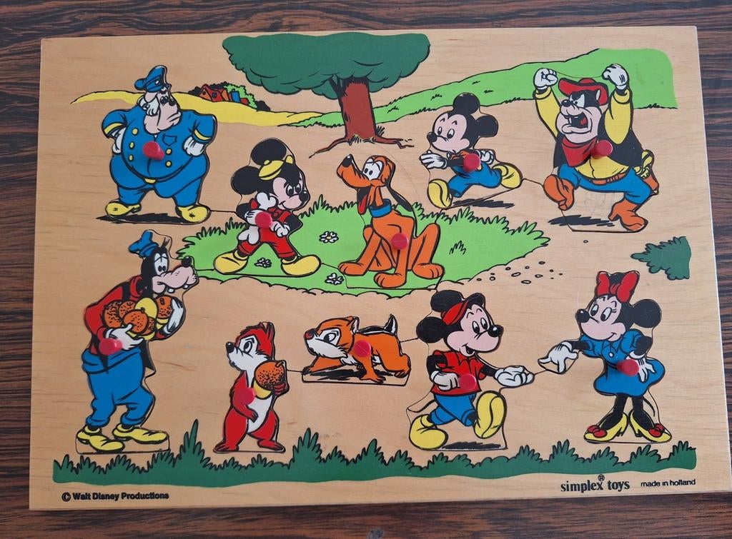 Houten puzzel Disney Simplex Toys, Kinderen en Baby's, Ophalen of Verzenden, Gebruikt
