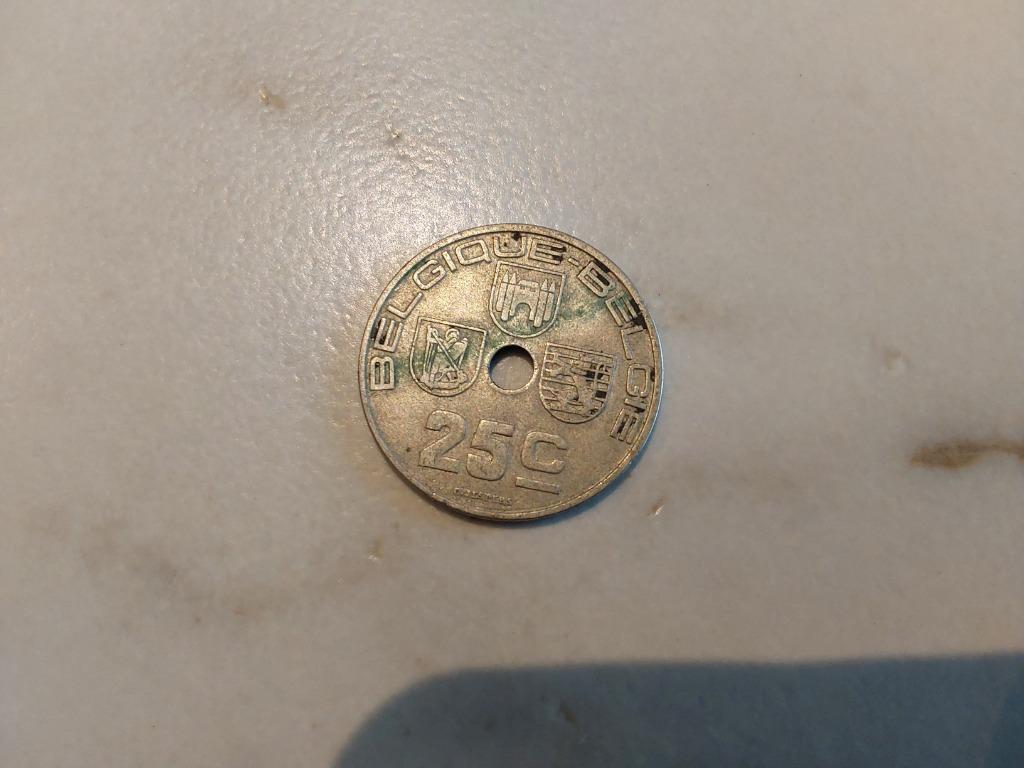 België - 25 cent - 1939, Ophalen
