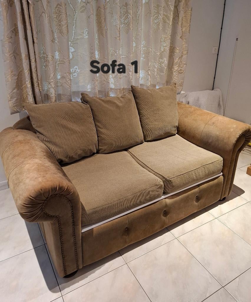 Sofa, Maison & Meubles, Canapés | Salons, Enlèvement, Utilisé, Deux personnes, Autres matériaux