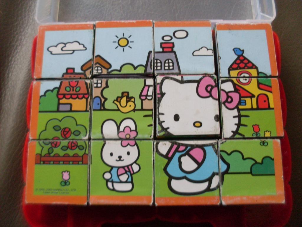 puzzelkubussen in plastic koffertje, Enlèvement ou Envoi, 10 à 50 pièces, Utilisé, 2 à 4 ans