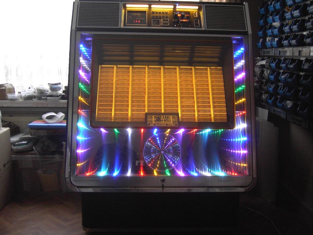 JUKEBOX AMI R85 STARLIGHT met speciale bujkomende functies, Enlèvement, Comme neuf, 1970 à nos jours, Ami