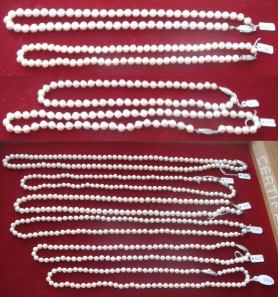 Colliers NEUFS 1 rang perles culture blanches fermoir argent, Neuf, Enlèvement ou Envoi, Avec pierre précieuse, Blanc